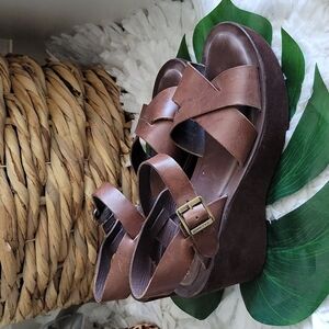 Kork-ease brown eva wedges Summer Shoes
